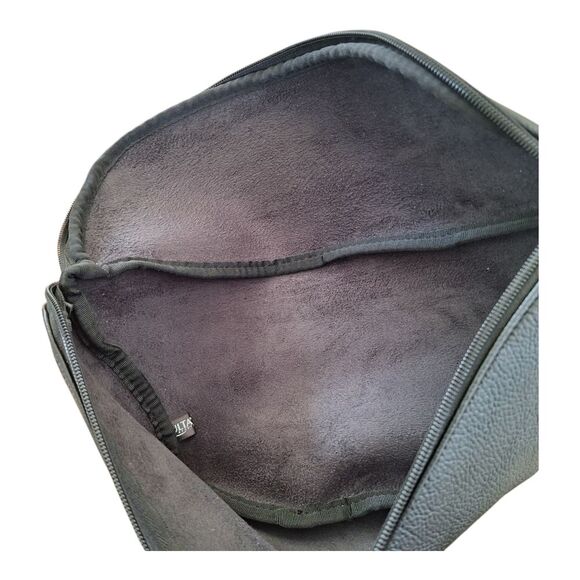 Ulta Beauty Black Sling Bag Crossbody NWT Striped Strap Pebbled Vegan Leather - Picture 6 of 10